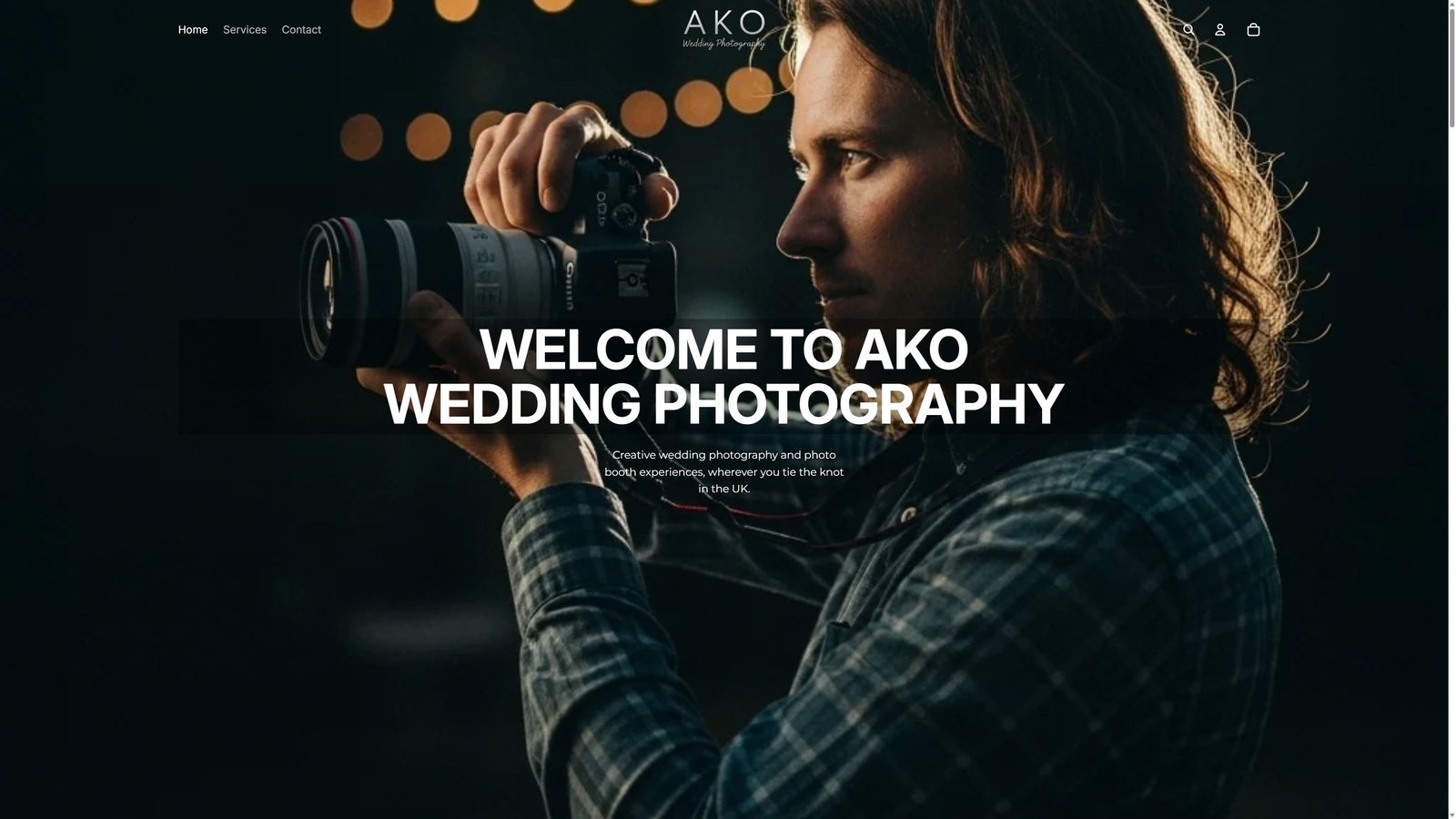 AKO Wedding Photography website
